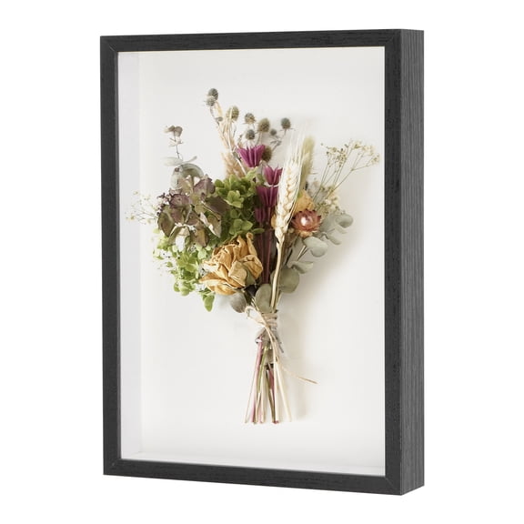 Shadow Box Frame, 8 x 12 Inch Wooden Dried Flower Deep Box Frame Shadow Boxes [1.18 Inch Deep, Black]