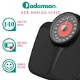thumbnail image 4 of Restored Adamson A23 Analog Bathroom Scale for Body Weight - Up to 350 LB, Anti-Skid Rubber Surface, Extra Large Numbers - High Precision, 4 of 7