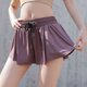 thumbnail image 5 of Sonducket Pantalones cortos de verano para correr para mujer 2 en 1, pantalones cortos de secado rápido para maratón, pantalones cortos Uniforme atlético Púrpura 4XL, 5 of 6