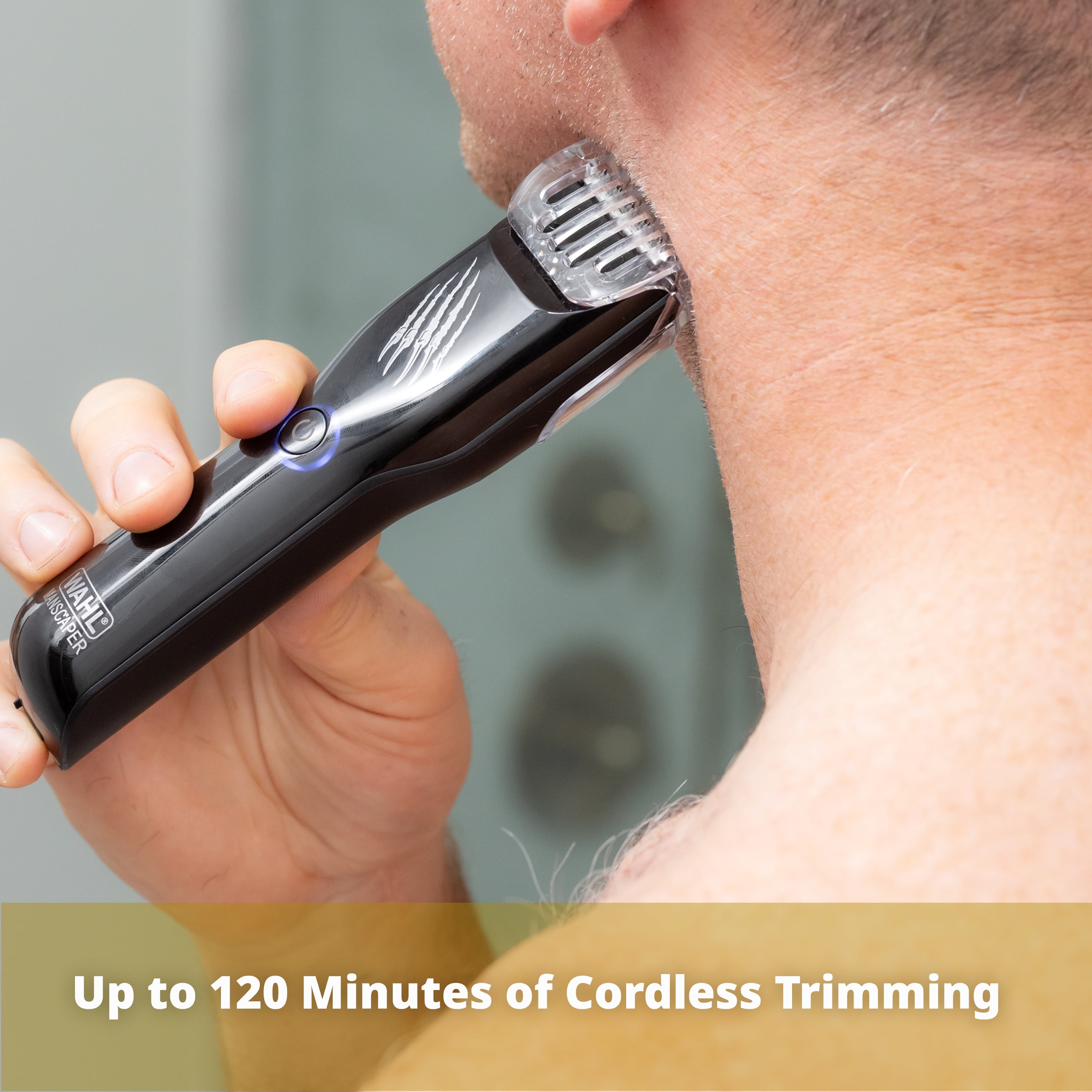 Wahl Tondeuse/Coupe-poils corporelle Grizzly avec lame extra-large, autonomie 120 min, étanche, chargement USB – Modèle 3296 WAHL GRIZZLY TOND