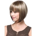 thumbnail image 4 of RYRDWP Perruque de Fête Fille 32CM Or Naturel Cheveux Courts Raides Mode, 4 of 6