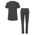 thumbnail image 2 of Adar Addition Go-Higher Scrub Set For Women - Notched V-Neck Scrub Top & Skinny Cargo Scrub Pants, 2 of 7