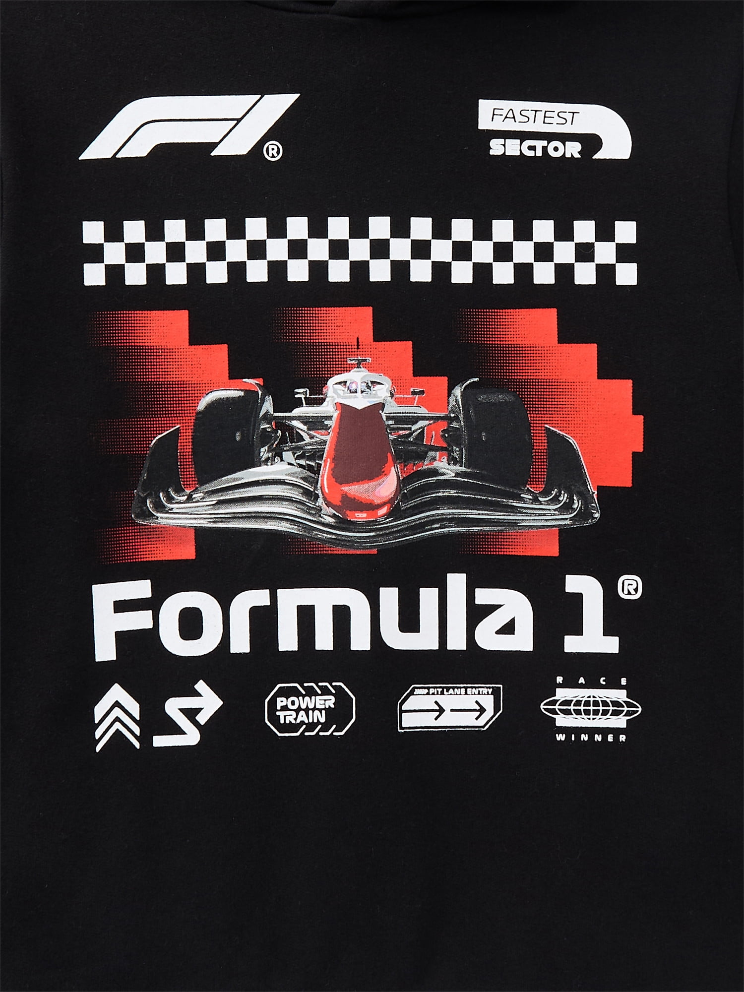 Formula 1 Racing Little Boys and Big Boys Graphic Hoodie with Long Sleeves, Sizes 4-18