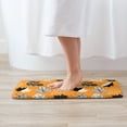 thumbnail image 3 of Front Door Mat, Bold Black and White Leaves Orange Indoor Mats for Bedroom Bathroom Kitchen, Floor Mat Non-Slip, Soft Carpet Floor Cover Machine Washable Entryway Mat - 20x31.5in, 3 of 6