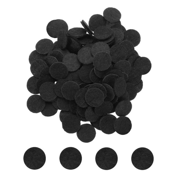 Uxcell 500pcs Round Felt Circles, 20mm 3/8 Pre Cut Felt Craft Pads Non-Woven Mini Felt Fabric Circles for DIY Projects, Black