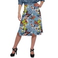 thumbnail image 1 of Moomaya Jupe Imprimée pour Femmes en Poly Spandex Tenue Décontractée Jupe d'Été pour Filles, 1 of 5