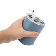 thumbnail image 3 of 202412oz 320ml Taza de café de acero inoxidable Taza de viaje de café aislada portátil con tapa Pajita Gris Azul, 3 of 5