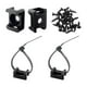 thumbnail image 1 of HSaddle Type Cable Zip Tie Mount Base Kit with Screw Hole and 6 Inch Nylon Cable Ties, 1 of 5