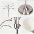 thumbnail image 3 of HonoDing 68-Inch Medusa Floor Lamp for Bedroom –  Floor Lamps with Adjustable Arm with 5 White Acrylic Shades, No Bulb(Satin Nickel), 3 of 10