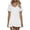 White-womens dresses, variant on RongHuan Sundresses Womens Summer Casual Hooded Short Sleeve Mini Dress Cute Vacation Going Out Solid Ruffle Hem Dresses
