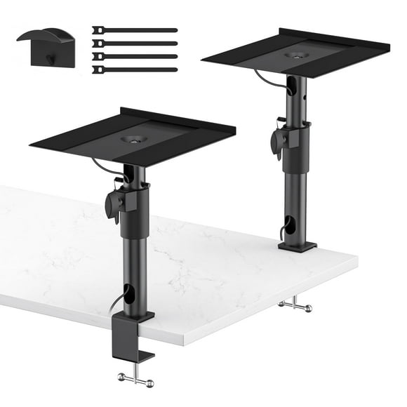 Soportes de altavoz Notiela Clamp-On ajustables con gestión de cables