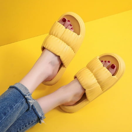 

Slippery Slippers Female Summer Indoor And Outdoor Wear Thick Bottom Couples Home Household Bathroom Drag EVA Sandals