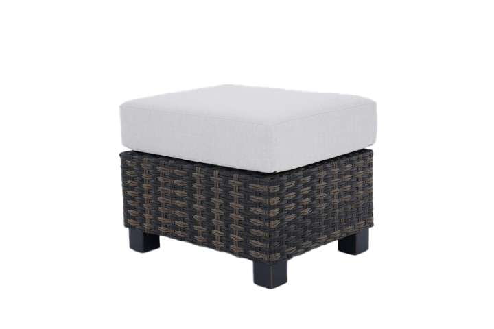 Better Homes & Gardens Rockport Club Wicker Ottomans, Brown, 2 Pack