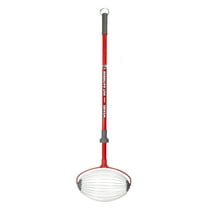 Garden Weasel Nut Gatherer - Large Carbon Steel, Adjustable Handle - 47.5 Inch Height, Red