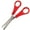 Red, variant on Craft CountyStainless Steel Safety Scissors with Ruler Etched on Blade – Ideal for Crafting, Office Use, Classrooms, and More!