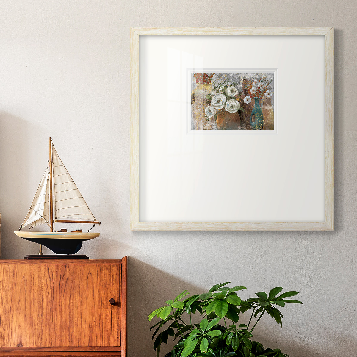 Vessels and Blooms SpicePremium Framed Print