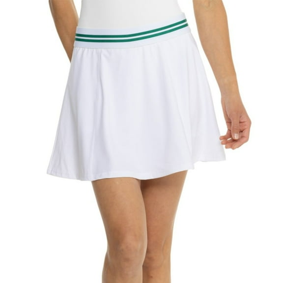 Tommy Bahama Women's Peekaboo Moisture Wicking UPF 50 Inner Shorts Tennis Golf Active Skort (White, S)