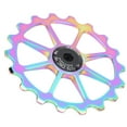 thumbnail image 4 of Rear Guide Roller, Aluminum Alloy + Ceramic Bike Rear Derailleur Pulley Lightweight Easy To Install  For Bicycles Multicolor, 4 of 8