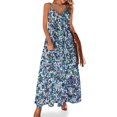 thumbnail image 2 of Blue Stardust Sleeveless Dress dress women elegant luxury elegant dresses plus sizes, 2 of 6