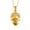 Gold-C, variant on Crystal Rhinestones Skull Pendant Necklace for Halloween & Punk Rock - Gold-C
