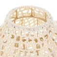 thumbnail image 4 of WEUVEB Handmade Boho Cotton Rope Lampshade Beige Woven Cover for Ceiling Light, 4 of 9