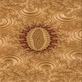 thumbnail image 1 of Ahgly Company Machine Washable Indoor Square Transitional Orange Area Rugs, 7' Square, 1 of 7