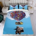 thumbnail image 4 of Disney Up Conjunto de sábanas temático, trío de piezas, cómodo y amigable con la piel, diseño único, regalo de decoración para el hogar para familiares, amigos y fans,140cm *210cm, 4 of 6