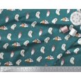 thumbnail image 2 of Soimoi Crepe Silk Fabric Ghost Halloween Print Sewing Fabric Yard 42 Inch Wide, 2 of 3
