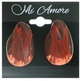 thumbnail image 2 of Mi Amore Grass Encased Clip-On-Earrings Red, 2 of 2
