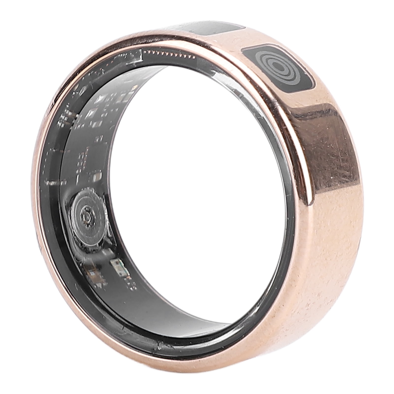 Suodoka Smart Fitness Tracker Ring Size 9 Touch Screen Video Page Turner IP68 Water Resistant Gold (0.71 inches / 18 mm). Advanced Sleep and Health Monitor Multiple Sports Modes Unisex Wearable.