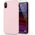 thumbnail image 1 of iPhone Xs Max Case with Screen Protector,Soft Liquid Silicone Gel Rubber Bumper Cover,Slim Fit Shockproof Protective Phone Case for iPhone Xs Max Light Pink, 1 of 8