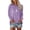 Purple, variant on Women Tops Dragonfly Print Crew Neck Long Sleeve Fashion Vacation Tee 2026 Spring Going Out T Shirts