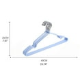 thumbnail image 3 of YIGSECU 10Pcs Adult Children Metal Clothes Hanger with Plastic Coating Suit Coat Drying Rack Hook Laundry Non-Slip Holder, 3 of 20