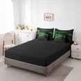 thumbnail image 4 of YST Electric Guitar Comforter Set, 7-Piece, Music Theme, Queen, Reversible Flaming Green Flame, 4 of 5