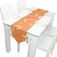 thumbnail image 5 of EREHome Orange Motif Table Coureur Décoration de Table Décoration 13x70 Pouces, 5 of 5