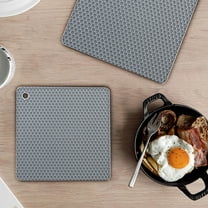 Ranliy Silicone Trivet Mats, Silicone Hot Pads for Kitchen, Silicone Trivets for Hot Pots and Pans, Heat Resistant Counter Mats, Silicone Pot Holders for Hot Pan and Hot Dishes