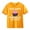 Yellow, variant on Ruyang Girls' Short Sleeve Shirts Kids Crewneck T-Shirts Summer Tops Basic Tees 100 Days of School Shirt for Kids