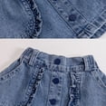 thumbnail image 5 of Kids Girls Spring Summer Denim Skirt Toddler Versatile Short A-Line Skirt, 5 of 6