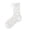 #A01White, variant on Girls Sheer Mid Calf Socks with Ruffle Cuff Bow and Textured Dot Pattern Lightweight Dress Socks for Kids Daily Wear