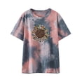 thumbnail image 2 of Lilgiuy Women's Loose Tops Fashion Printed Blouse Round Neck Short Sleeve T-shirt, 2 of 4