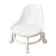 thumbnail image 4 of Taburete con Ruedas Silla Giratoria con Respaldo, Ruedas, Taburete de Pedicura Giratorio de 360 degree, Asiento de Ruedas Taburete Corto para Cocina Garaje Blanco Macarena Asiento rodante bajo, 4 of 8