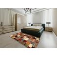 thumbnail image 5 of Ahgly Company Machine Washable Indoor Rectangle Contemporary Tomato Red Area Rugs, 5' x 8', 5 of 7