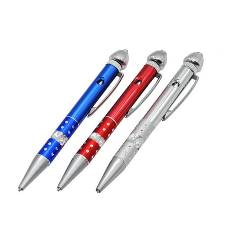 Aluminum Alloy Pen-shape Design Smoking Pipe Tobacco Pipe Cigarette Accessory Random