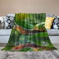 thumbnail image 2 of PRATYUS Snails Throw Blanket, Flannel Throw Blanket Sofa Chair Cover Decorative for Bed Couch Soft Chair, Pattern Throw Travel Nap Throws Blanket 50x60in, 2 of 6