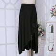 thumbnail image 4 of RUNQHUI Robe Asymétrique Taille Haute Évasée pour Femmes, Jupes Maxi Modernes de Danse Ballet Noir P, 4 of 6