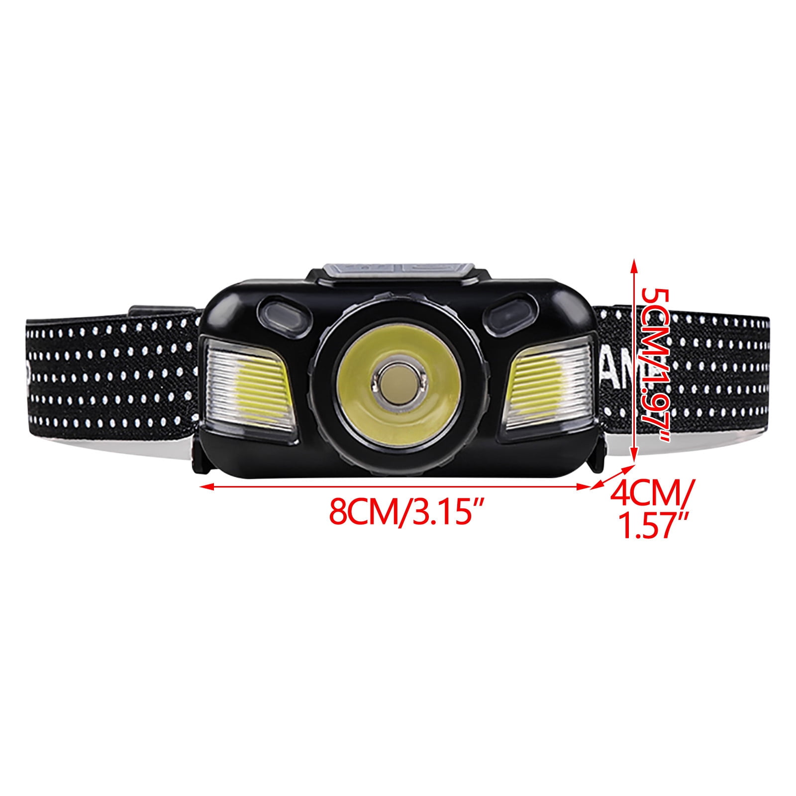 Headlamp Flashlight,Ultra-Light Bright LED Rechargeable Headlight with White Red Light,2-Pack Waterproof Motion Sensor Head Lamp,4 Mode for Outdoor Camping Running Hiking Fishing