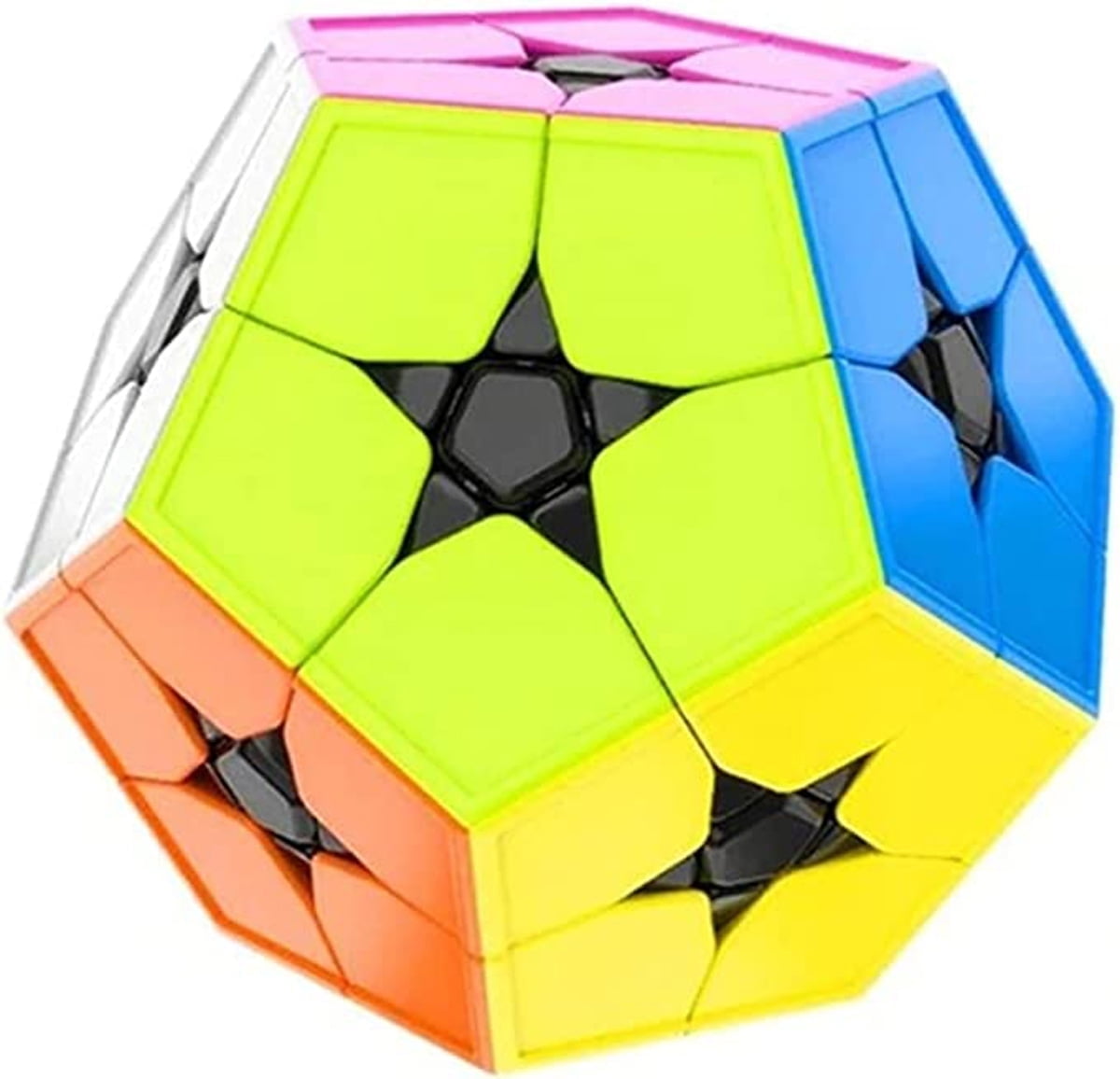 Megaminx Cube De Vitesse Pentagonal Dodécaèdre Cube Puzzle Toy (Qiheng Noir