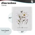 thumbnail image 4 of Stupell Industries Shabby Chic Pressed Flower Relax & Renew Canvas Art, 30 x 40, by Lettered and Lined, 4 of 8