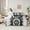 Gray Black, variant on jejeloiu Vintage Geometric Rhombus 7pcs Bedding Comforter Set,Gray Black Queen Bedding Sets For Men Women Reversible