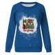 thumbnail image 4 of Sudadera para mujer Sudaderas con cuello redondo Primavera Otoño Manga larga Estampado de Navidad Suéter Top Odeerbi ODB-5, 4 of 5